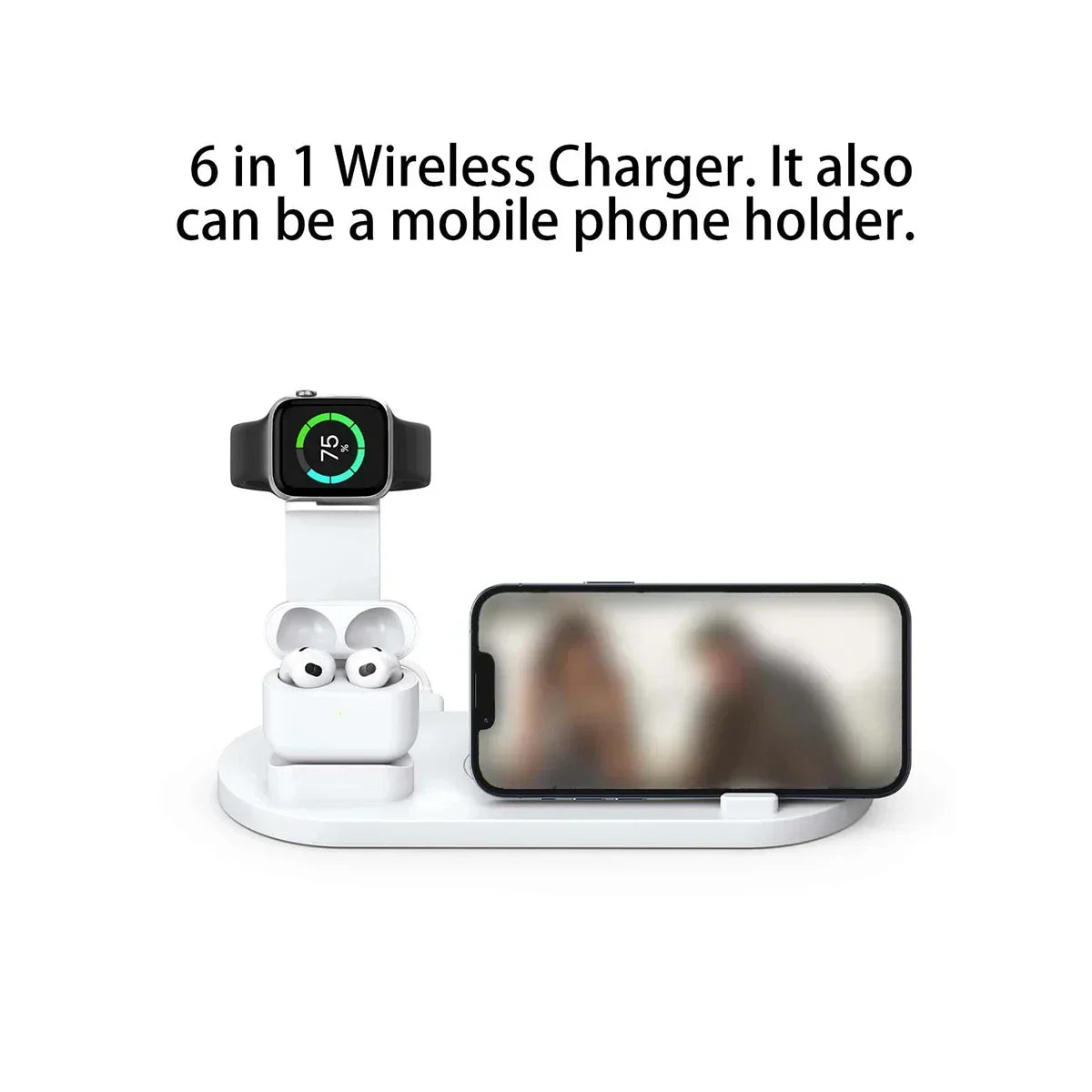 Estación de Carga 7 en 1 para iPhone, AirPods, Apple Watch y Más – Carga Rápida